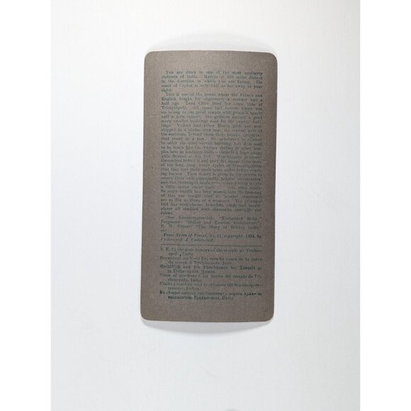 Set of 3 Antique Stereoview cards of India, Goat sacrifice, Hindu Cows, - Picture 6 of 9